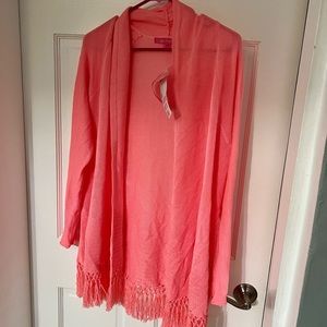 NWT, Lilly Pulitzer Tatum Cardigan, Lilly’s Coral